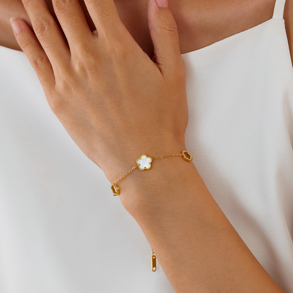 The Blossom Fijne Schakelarmband
