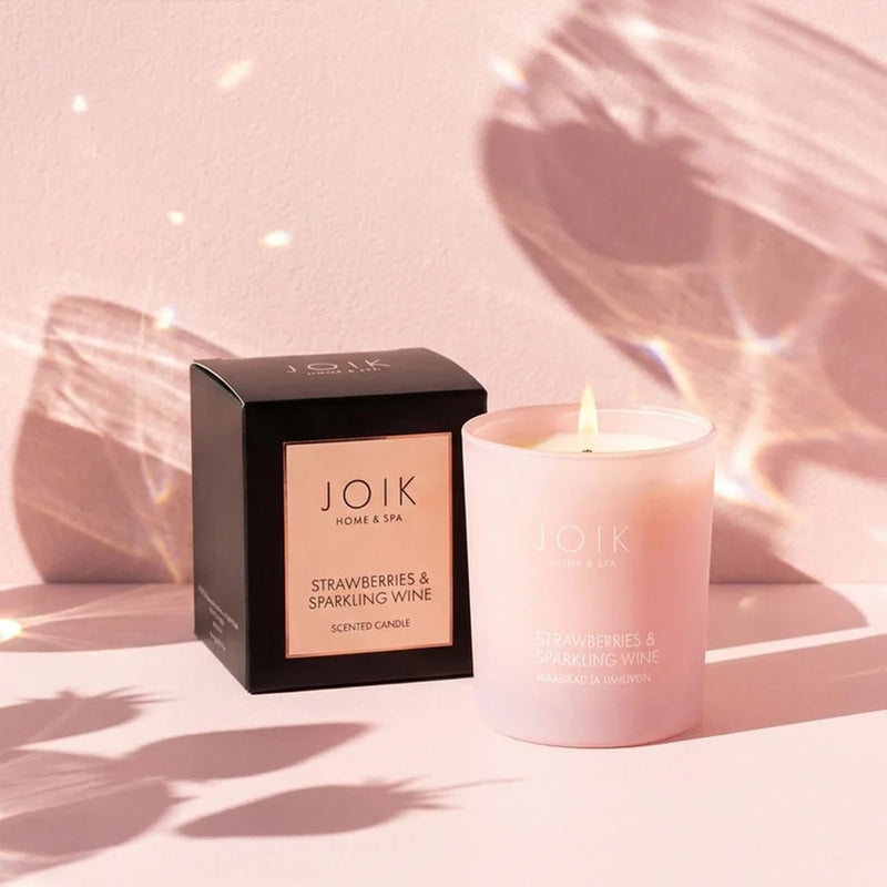 Joik Organics Scented candle strawberry & sparkling wine vegan 150.00 Gram extra image