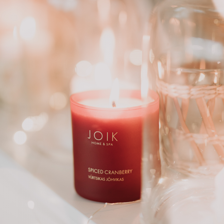 Joik Organics Soywax kaars spiced cranberry 145.00 Gram extra image