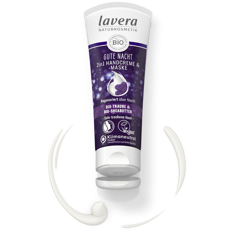 Lavera Crème de nuit 2-en-1 mains & masque bio 75.00 Millilitres extra image