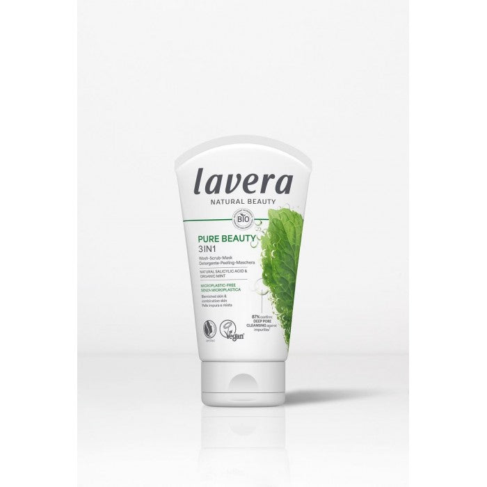 Lavera Pure beauty masque gommage nettoyant 3-en-1 125.00 Milliliter extra image