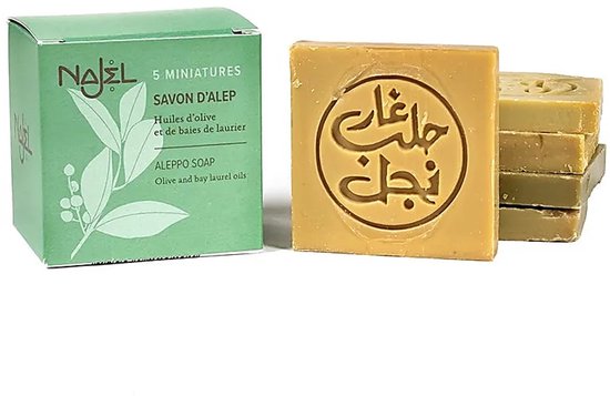Najel Aleppo Aleppo zeep gastenzeepjes 5 stuks 100.00 Gram extra image
