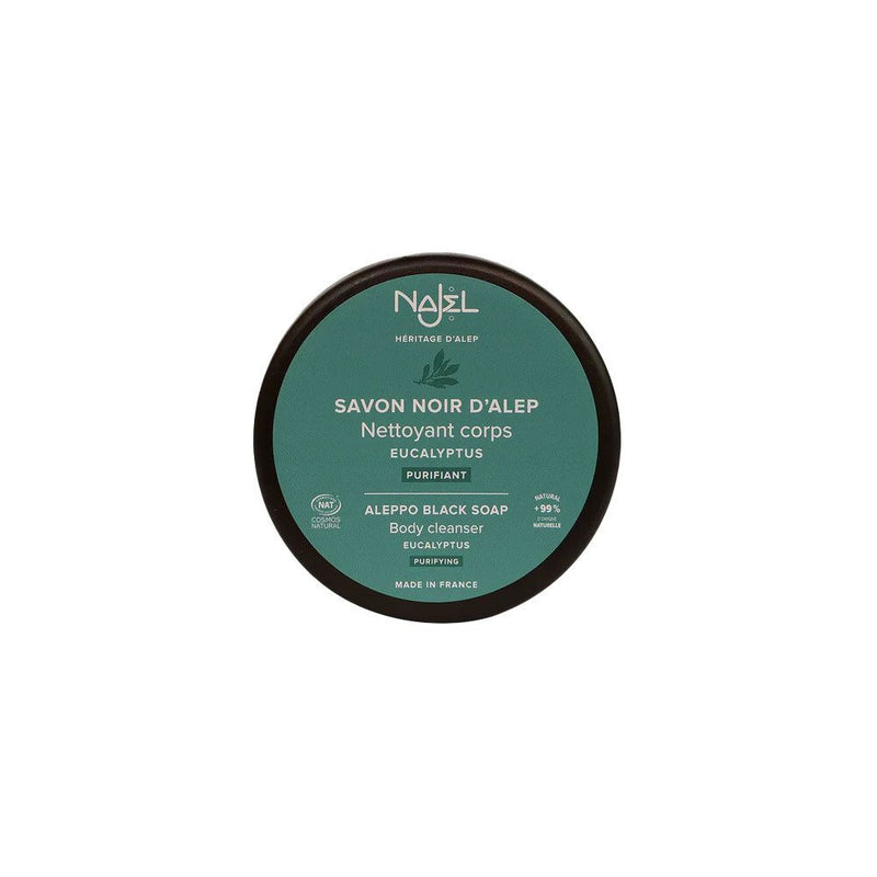 Najel Aleppo Aleppo soap scrub black eucalyptus 180.00 Gram extra image