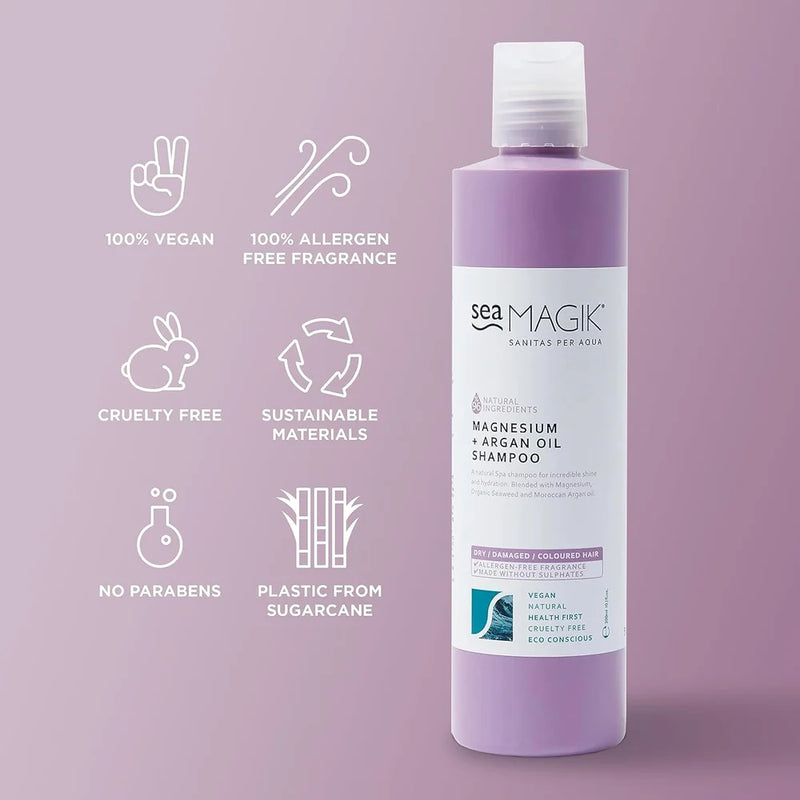 Sea Magik Shampoo magnesium + argan organic 300.00 Milliliter extra image