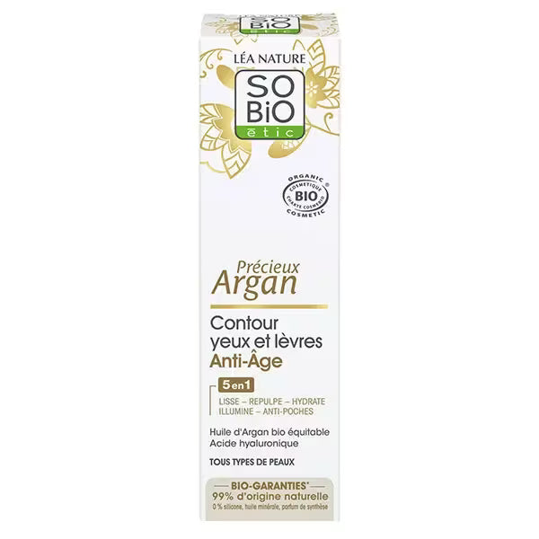 So Bio Etic Argan contour yeux et lèvres anti-âge 15 ml extra image