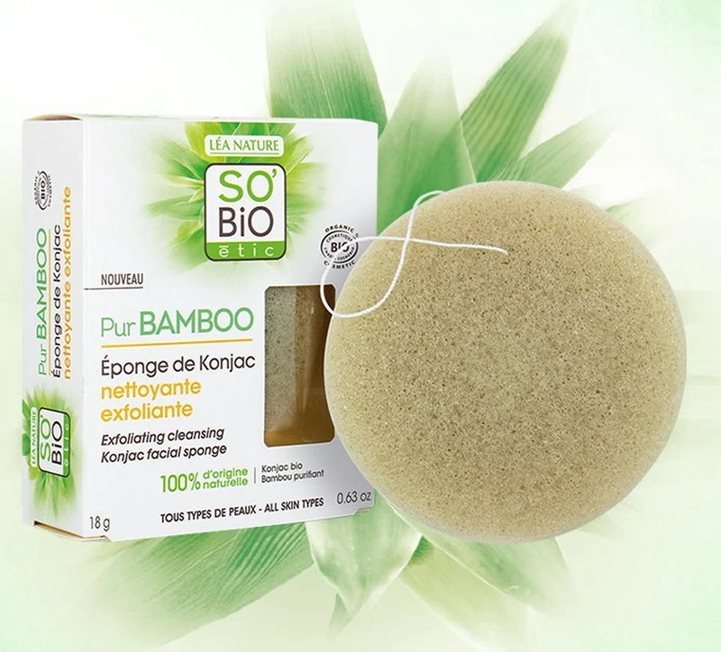 So Bio Etic Bamboo konjac sponge 1.00 Stuks extra image