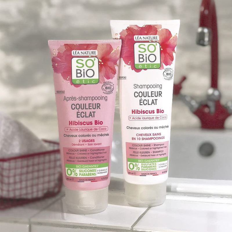 So Bio Etic Shampoo colour & shine hibiscus 250.00 Milliliter extra image