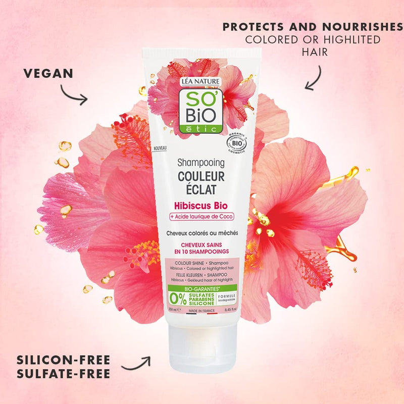 So Bio Etic Shampoo colour & shine hibiscus 250.00 Milliliter extra image