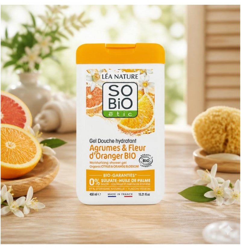 So Bio Etic Showergel citroen orange blossom 450.00 Milliliter extra image