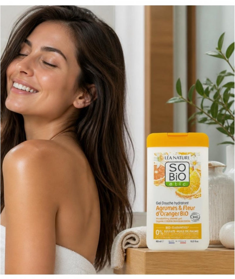 So Bio Etic Showergel citroen orange blossom 450.00 Milliliter extra image