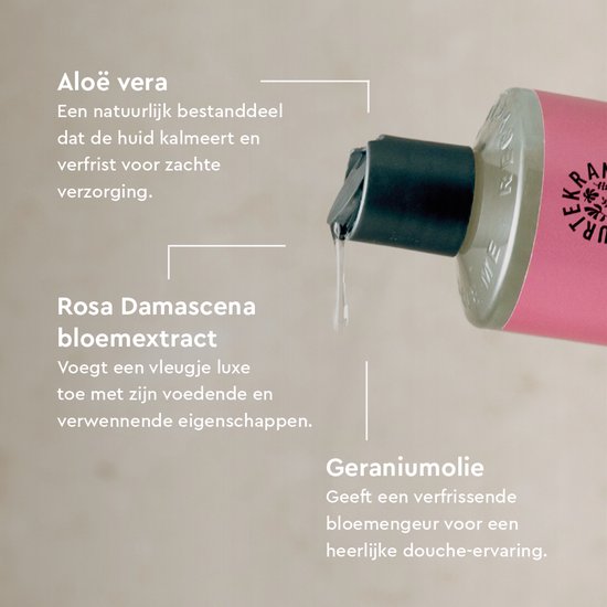Urtekram Douchegel rozen 500.00 Milliliter extra image
