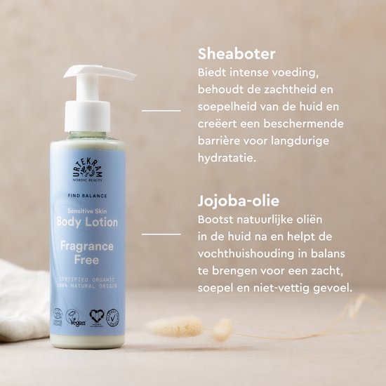 Urtekram Find Balance Body Lotion Sensitive Skin 245.00 Milliliter extra image