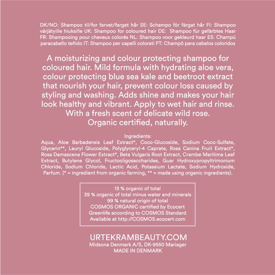 Urtekram Soft Wild Rose Shampoo 250 Milliliters extra image