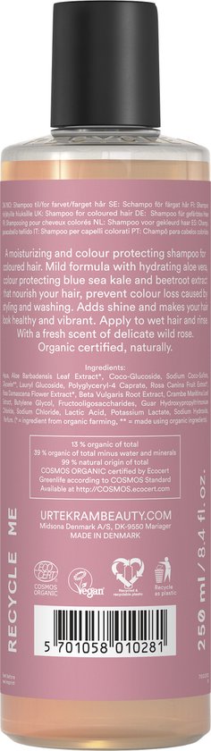 Urtekram Soft Wild Rose Shampoo 250 Milliliters extra image
