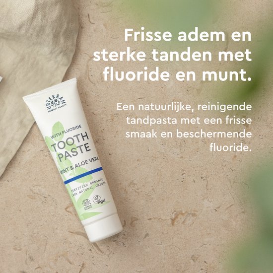 Urtekram Toothpaste mint fluoride 75.00 Millilitre extra image