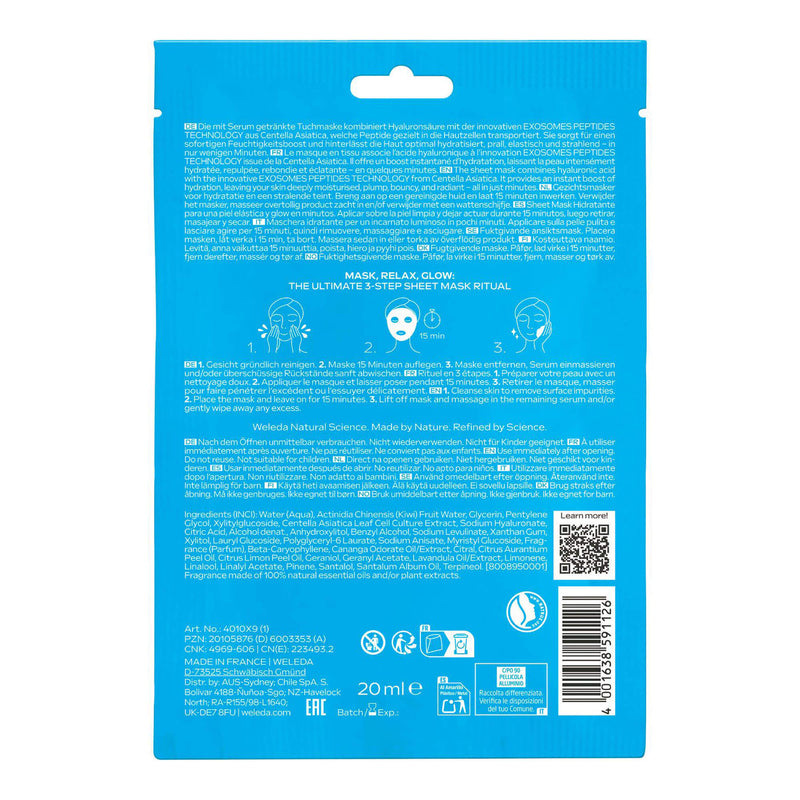 Weleda Exo boost hydrobounce sheet mask organic 20.00 Milliliter extra image