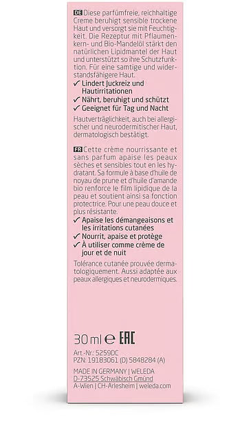 Weleda Sensitive Facial Cream hydrating 30 Milliliter extra image