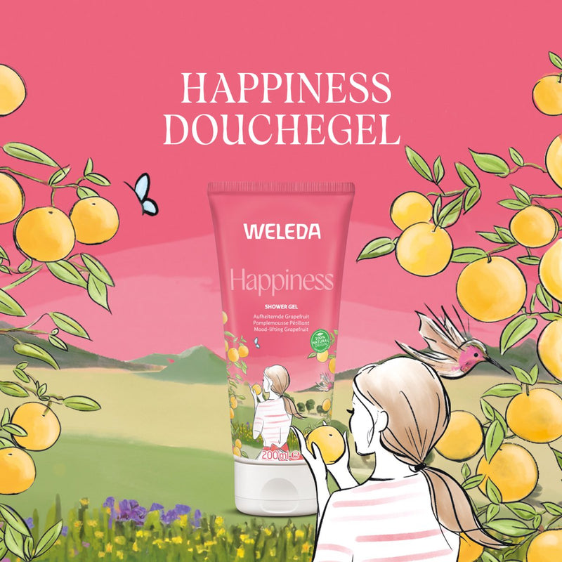Weleda Happiness douchegel limited edition 200.00 Milliliter extra image