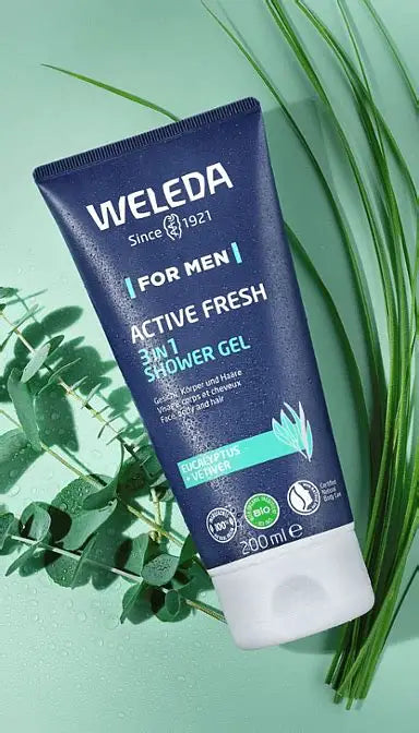 Weleda Men Active Fresh 3-in-1 Shower Gel 200 Milliliter extra image