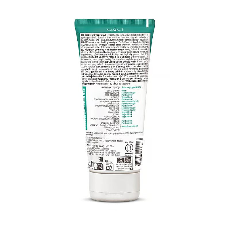 Weleda Men Energy Fresh 3-in-1 Shower Gel 200 Milliliter extra image