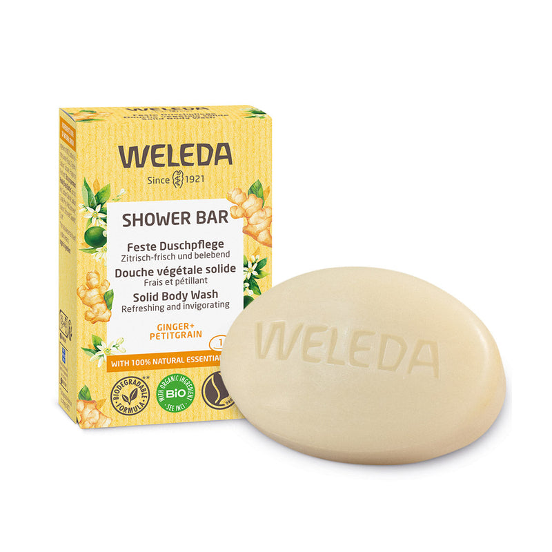 Weleda Shower bar ginger + petitgrain 75.00 Gram extra image