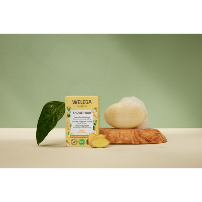 Weleda Shower bar ginger + petitgrain 75.00 Gram extra image