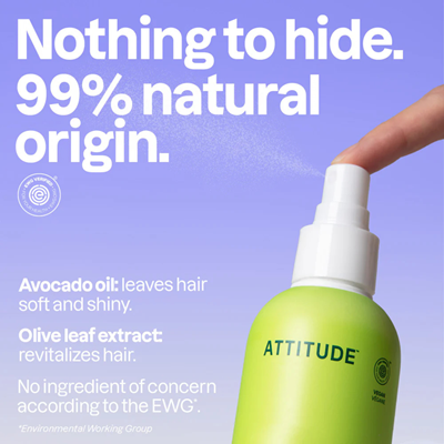 Attitude Super Leaves Detangler Hair Spray Olive Leaves 240 Milliliters extra image