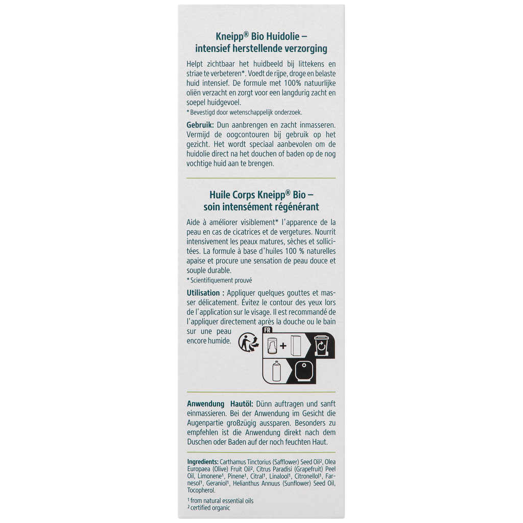 Kneipp Huidolie Bio 100.00 Milliliter
