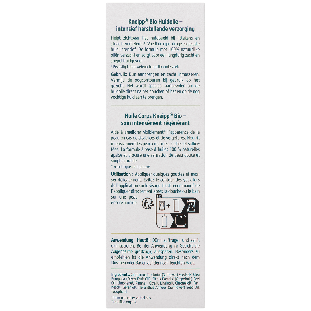 Kneipp Huidolie Bio 100.00 Milliliter