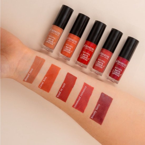 Benecos natural beauty Natural lipstick liquid matte bloody berry 5.00 Milliliter extra image