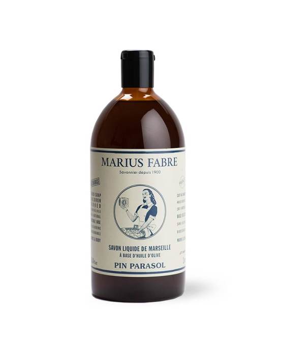 Marius Fabre Nature Marseille zeep pin parasol navul 1.00 Liter extra image
