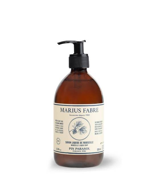 Marius Fabre Nature Marseille zeep pin parasol met pomp 500.00 Milliliter extra image